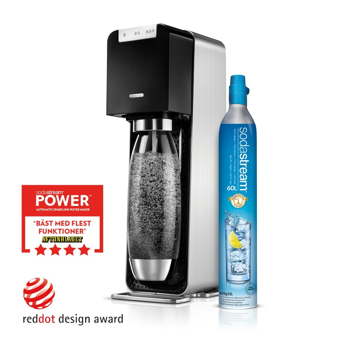 Sodastream Power Hiilihapotuslaite Muovi Musta - Keittiö